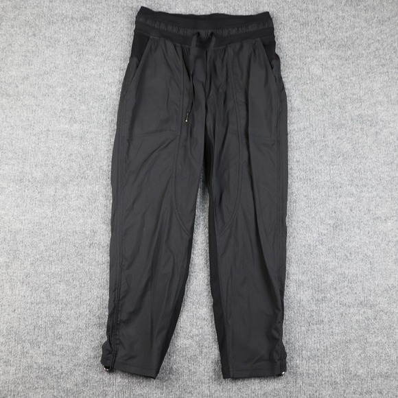 Lululemon Pants Mens Medium Black Drawstring Lightweight Athletic Jogger Zipper - Picture 1 of 12